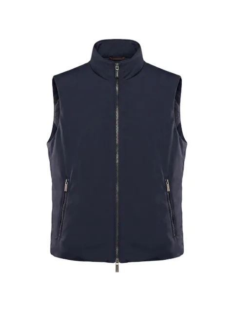 Moorer zip-up gilet