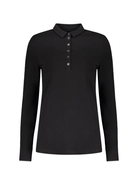 Moorer long-sleeve polo top