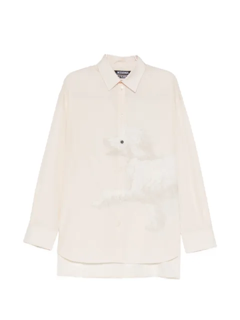 Jacquemus poodle-print long-sleeve shirt