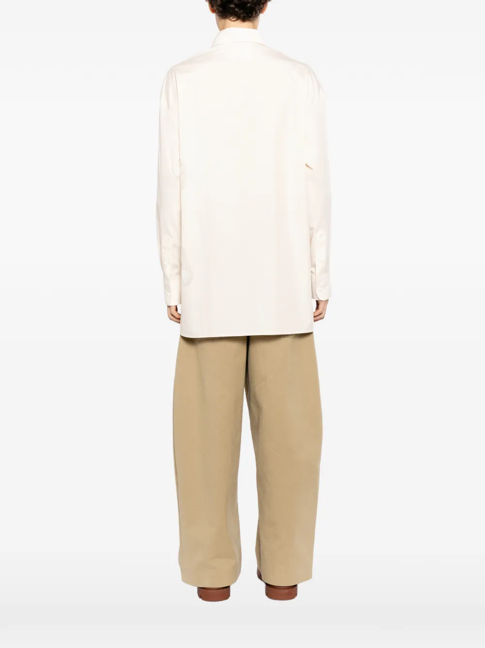 Jacquemus Overhemd met grafische print Beige