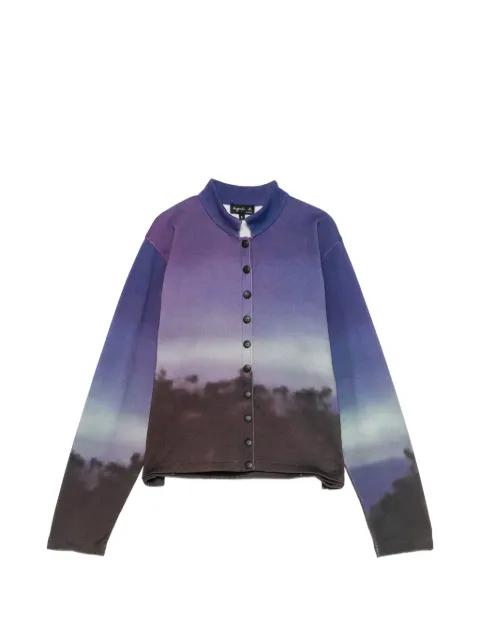 agnès b. landscape-print button-up jacket