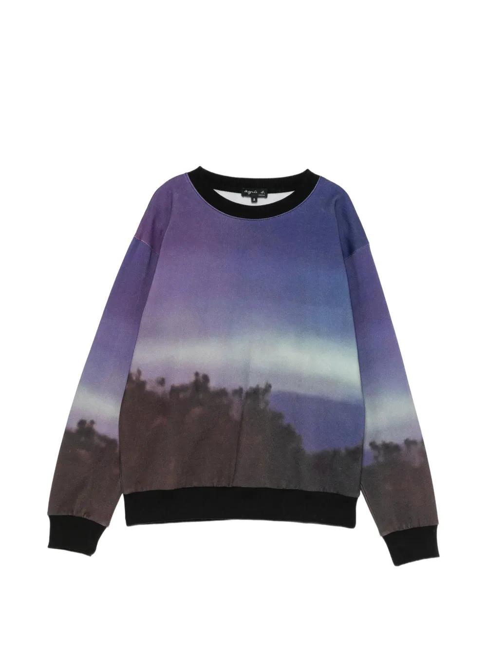 Agnès B. Landscape-print Sweatshirt In Multi