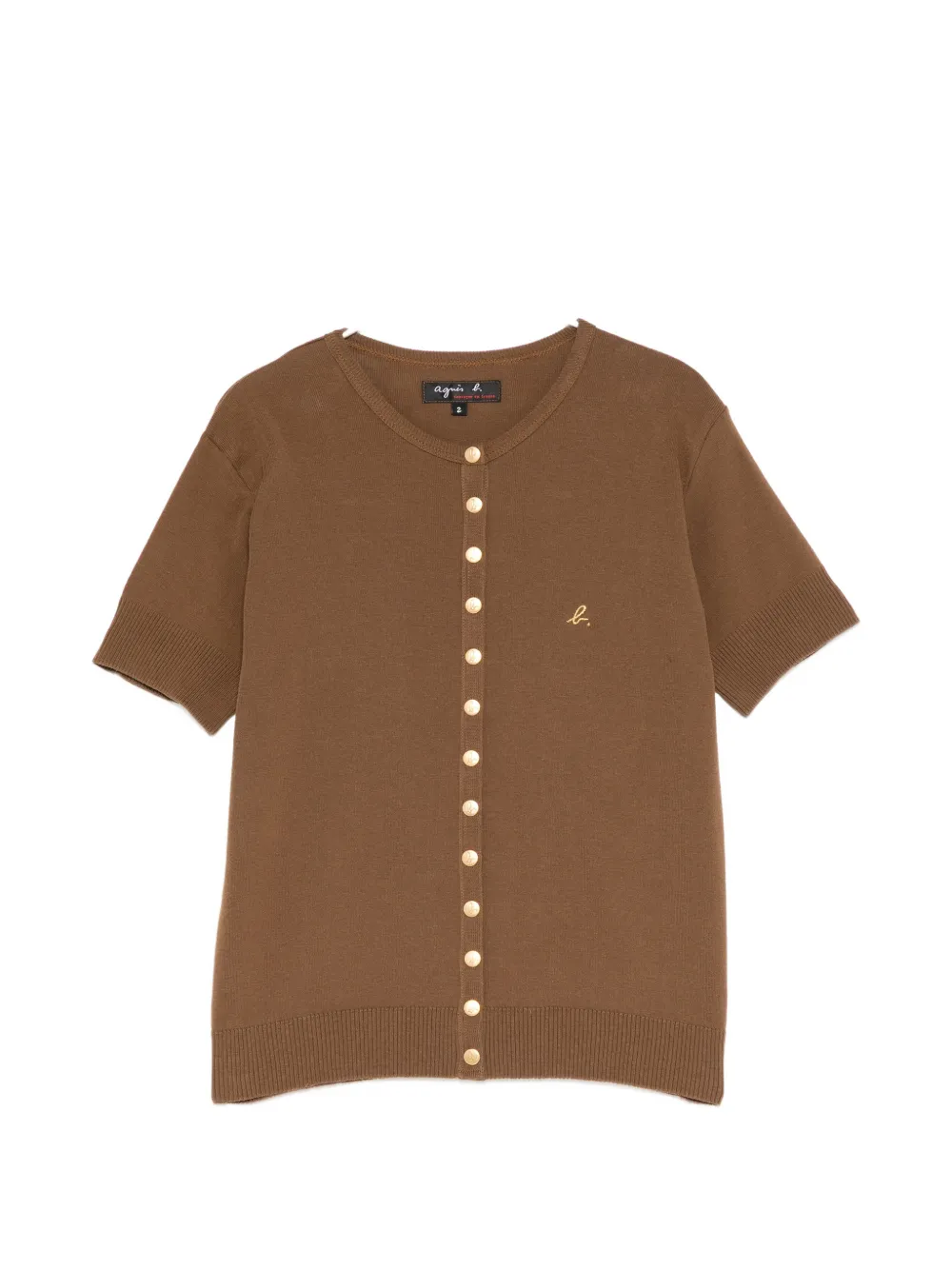 Agnès B. Swing T-shirt In Brown