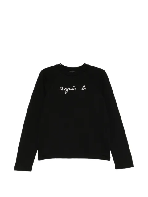 agnès b.  jersey con logo estampado