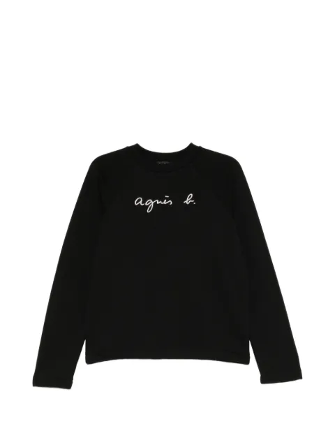 agnès b.  suéter con logo estampado