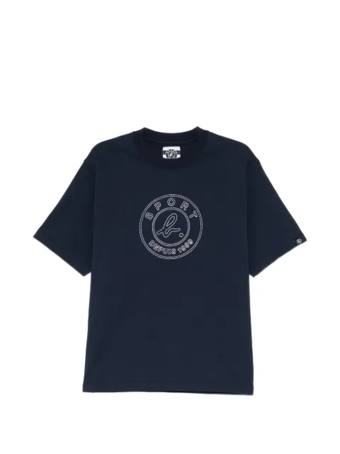 SPORT b. by agnès b. coin logo outline embroidered T-shirt