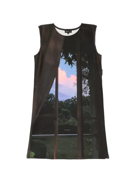 agnès b. graphic-print midi dress