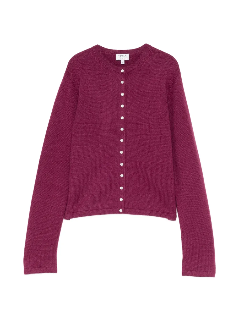 agnès b. cashmere button-up cardigan - Purple