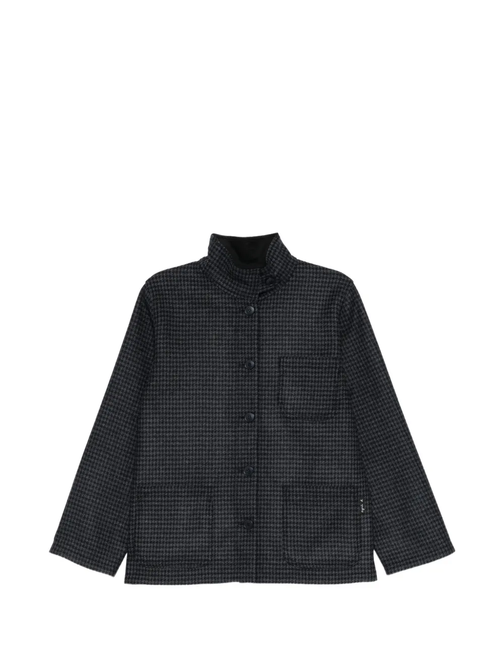 agnès b.  houndstooth-pattern jacket | Grey | Image 1