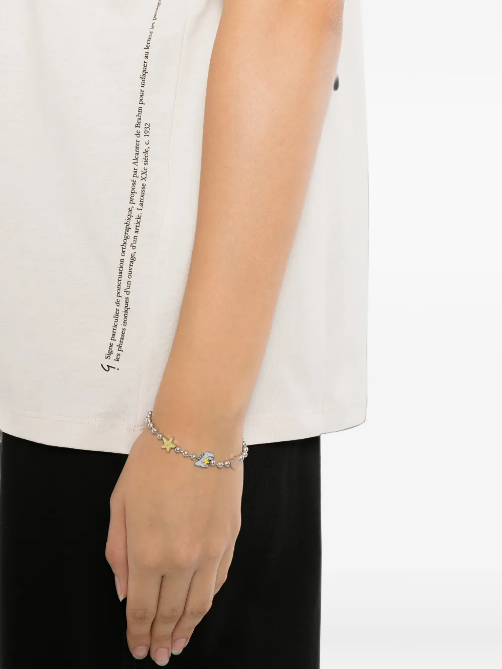 Agnès B. Point D Ironie T-shirt In Neutrals