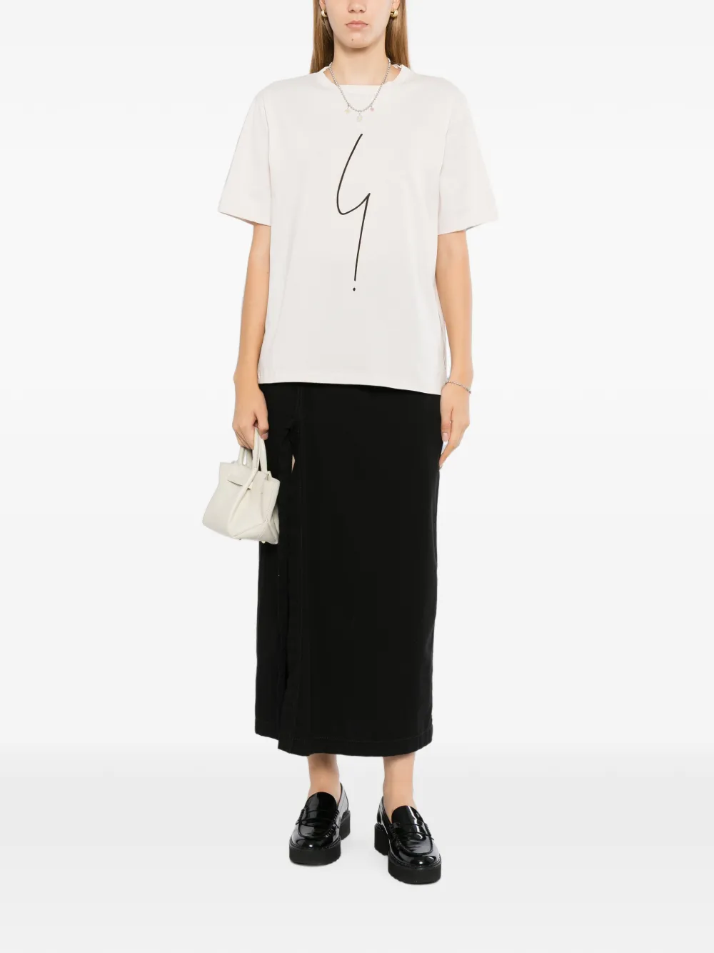 Agnès B. Point D Ironie T-shirt In Neutrals