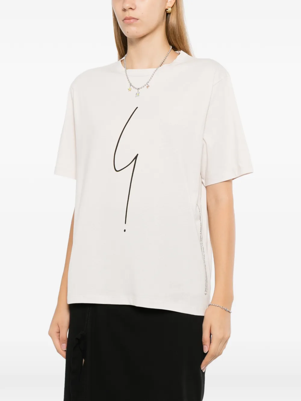 Agnès B. Point D Ironie T-shirt In Neutrals