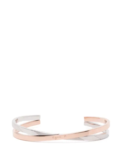 agnès b.  bracelet jonc à logo