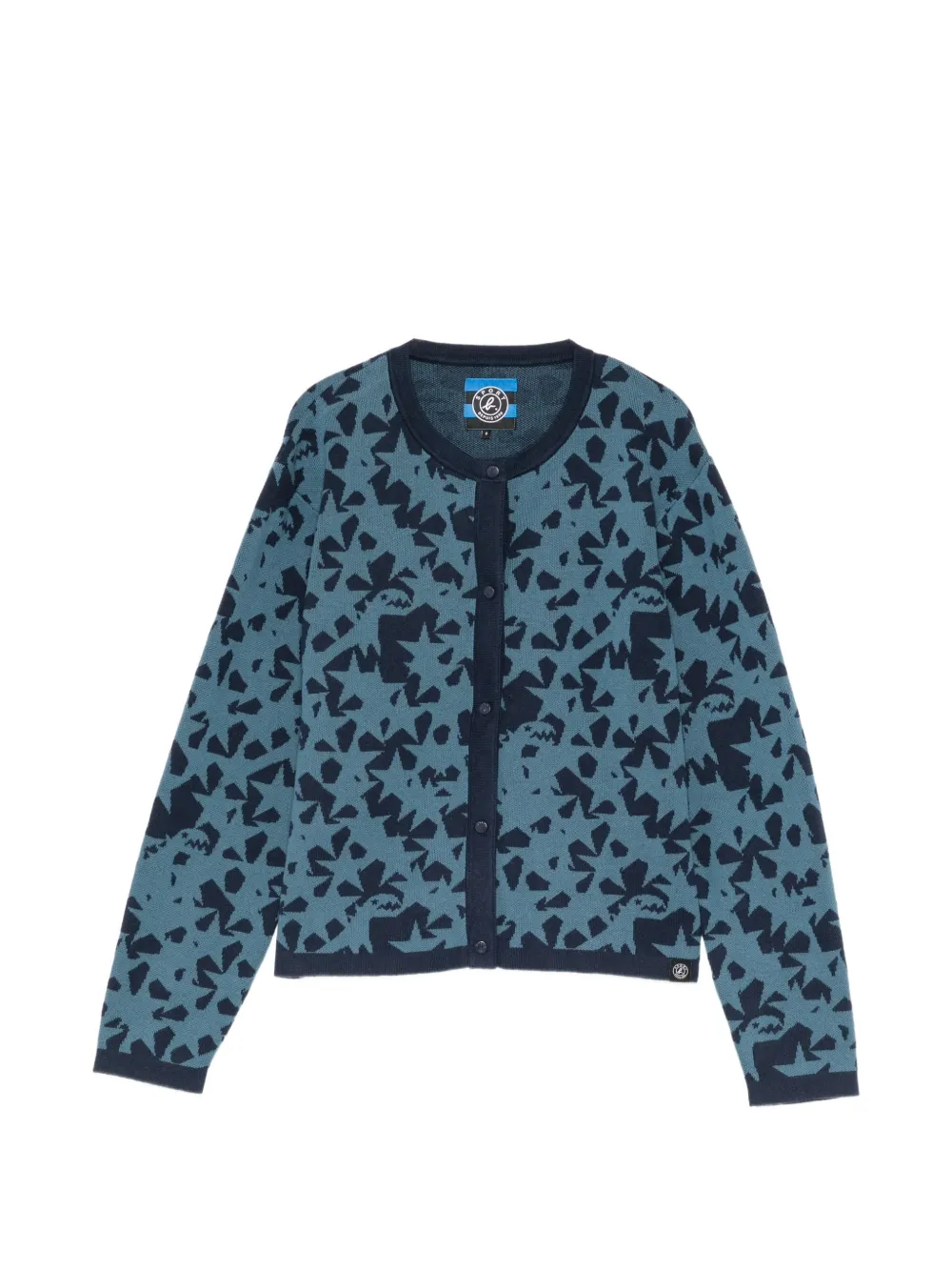 SPORT b. by agnès b. all-over star cardigan - Blue