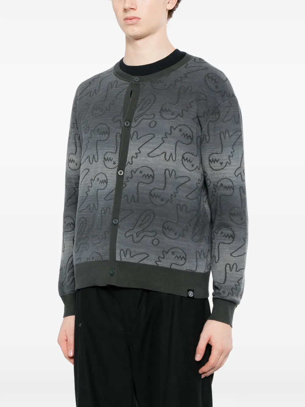 SPORT b. by agnès b. Dino vest met all-over-print Grijs