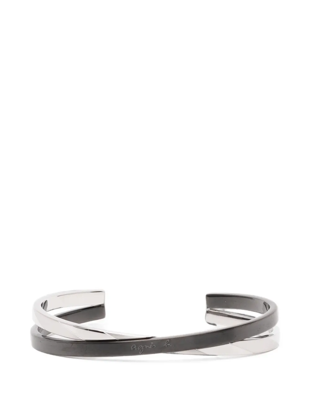agnès b. couple bangle logo bracelet