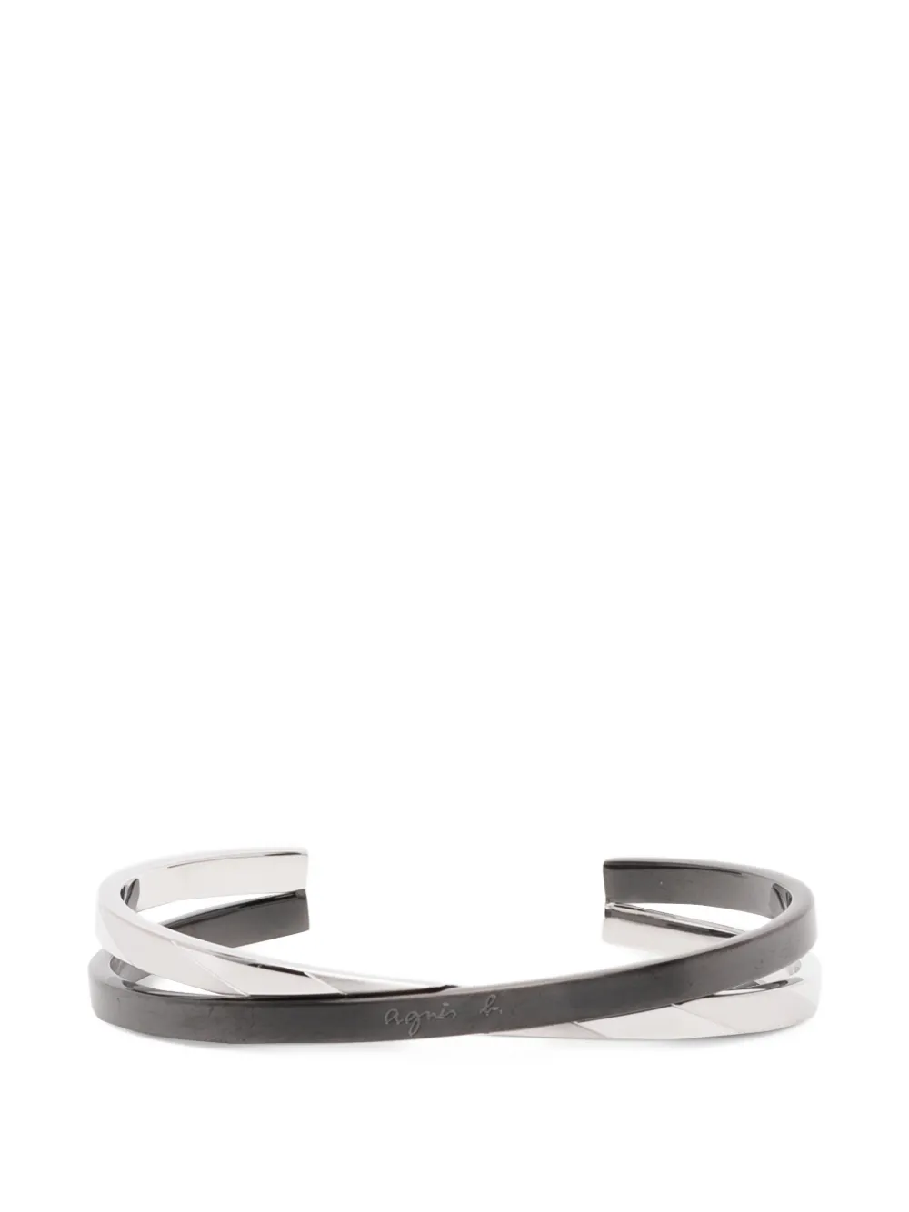 agnès b. couple bangle logo bracelet