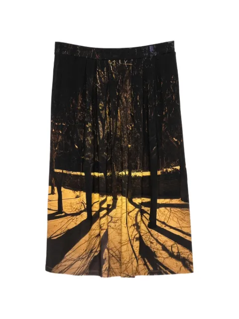 agnès b. photo-print midi skirt
