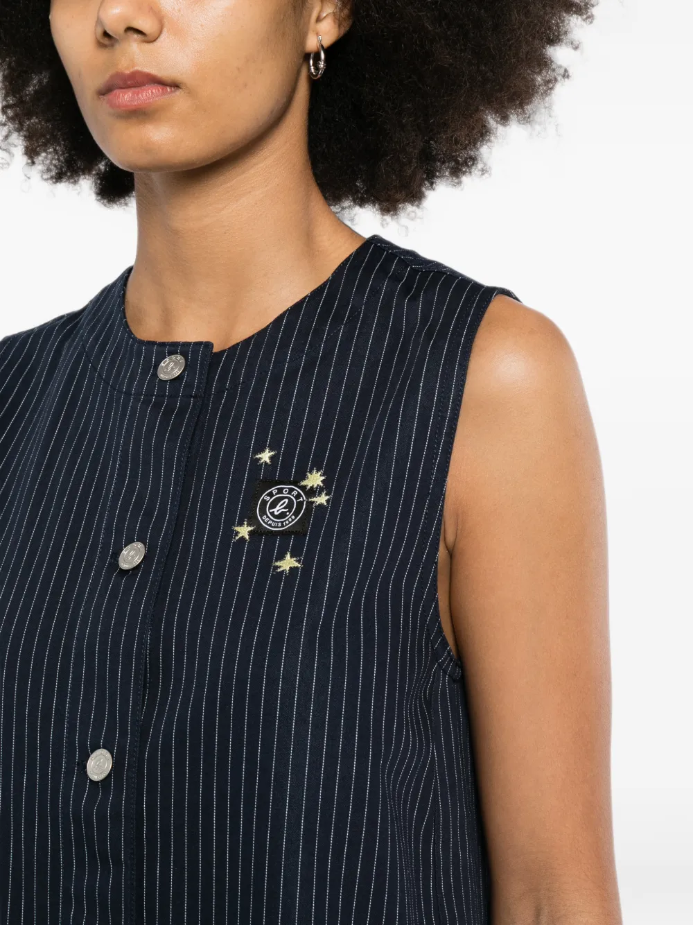 SPORT b. by agnès b. Jurk met geborduurd logo Blauw