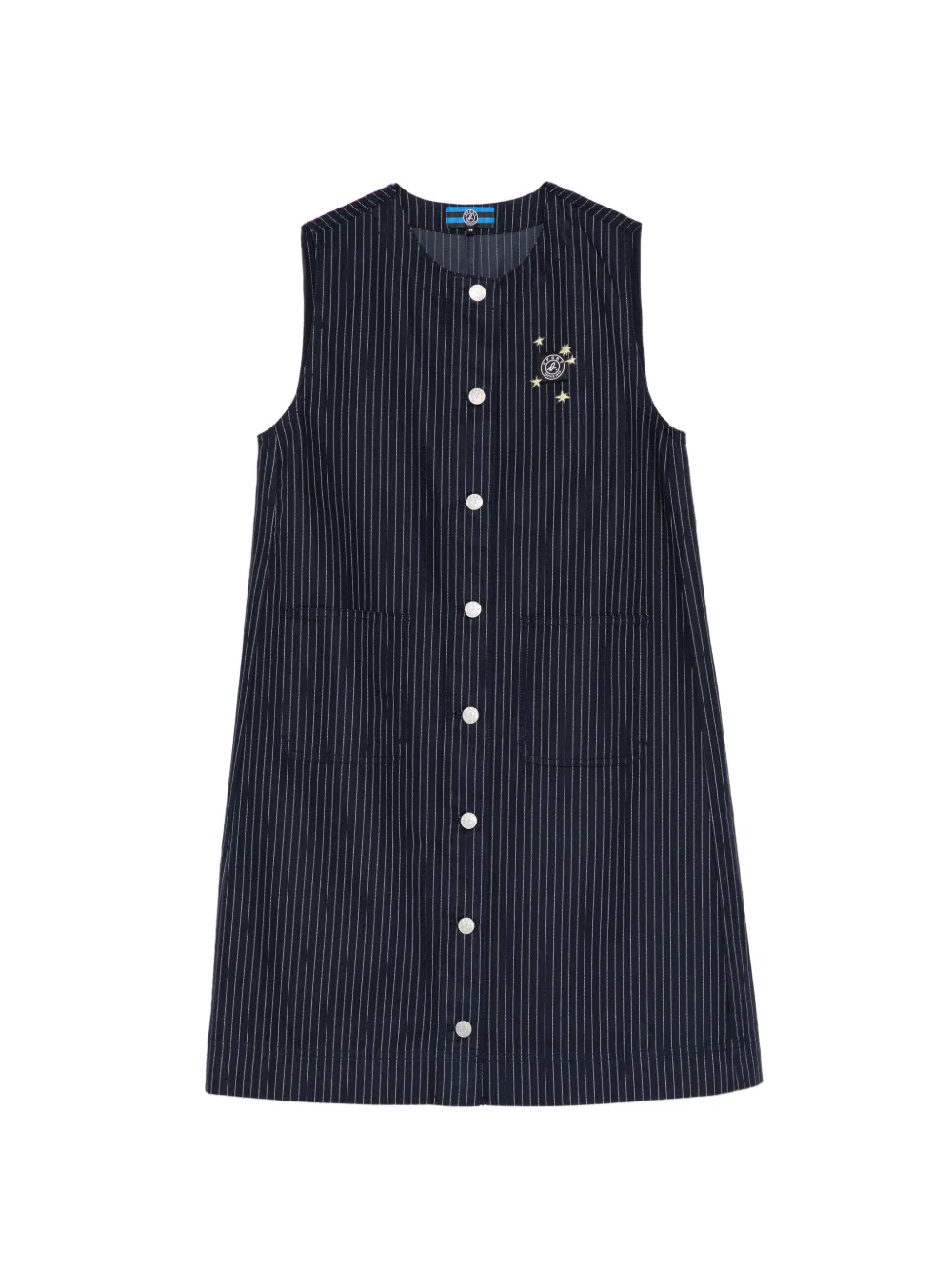 SPORT b. by agnès b. logo-embroidered dress - Blu