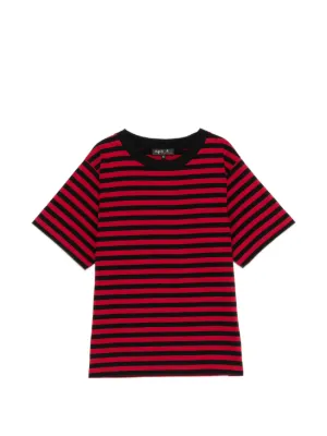 HommeGirls x Fruit Of The Loom Striped Cotton t-shirt | Blue