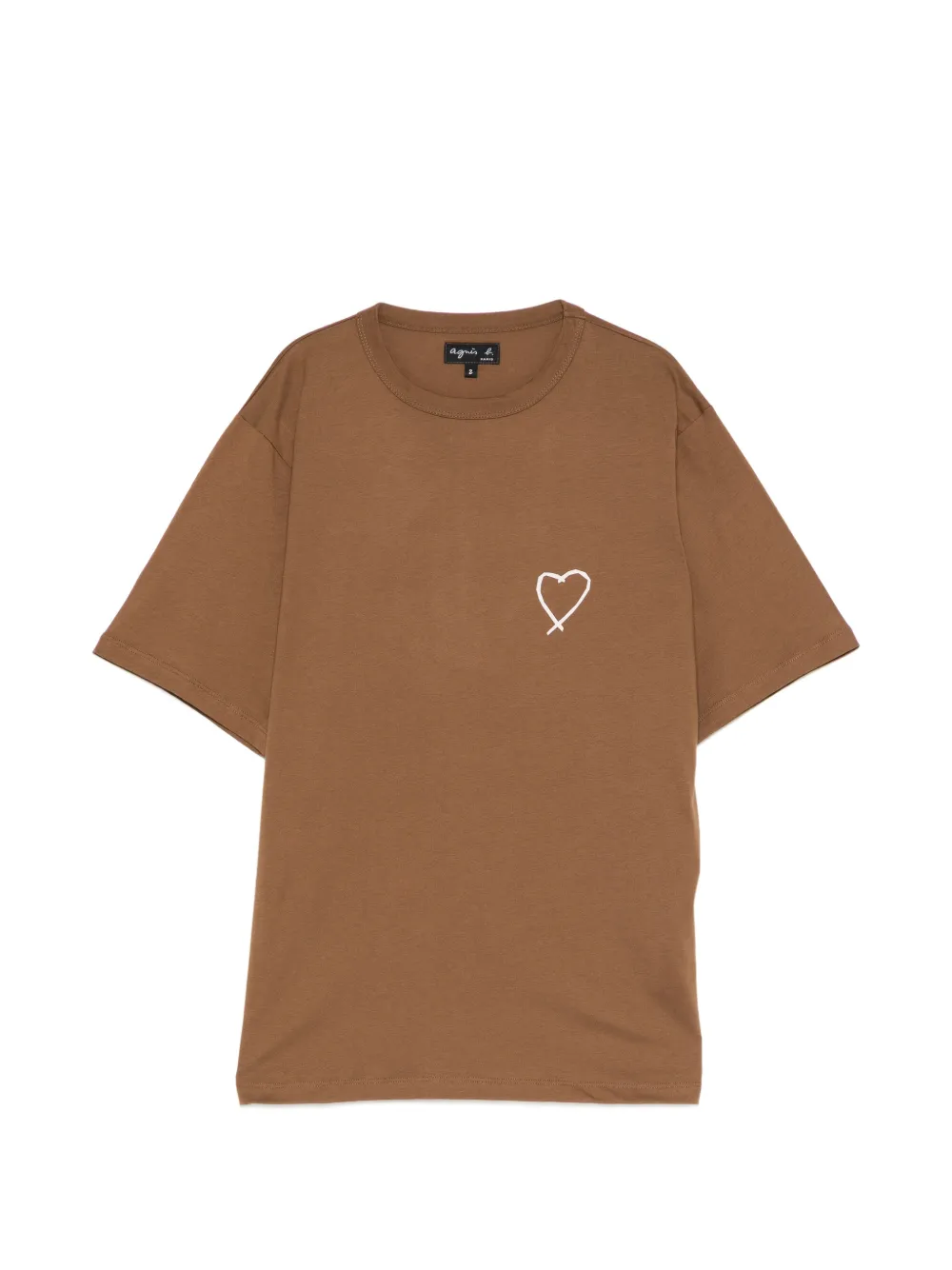 agnès b. heart-print T-shirt