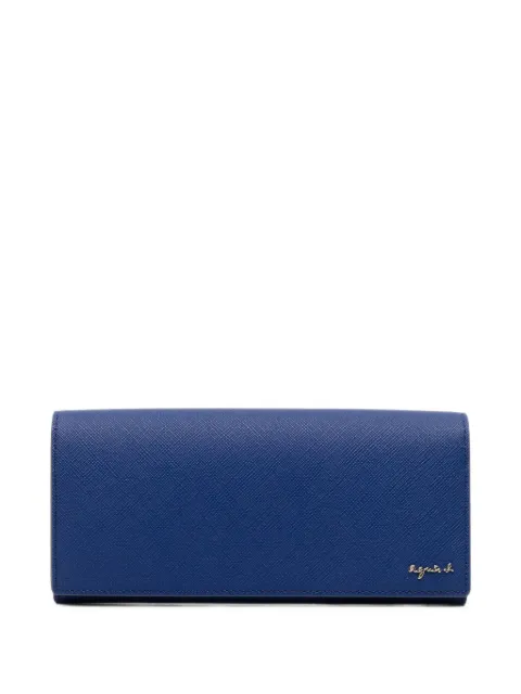 agnès b.  leather long wallet
