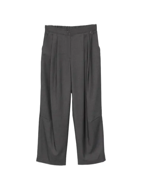 DIXIE pleated straight-leg trousers
