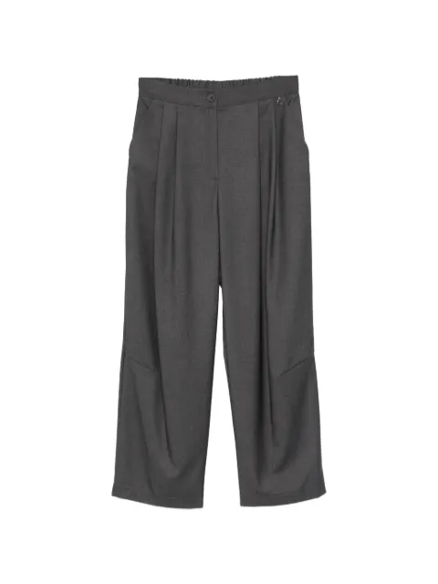 DIXIE pleated straight-leg trousers