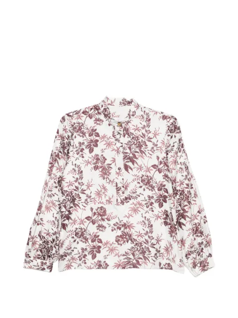 TRAME AUREE Bettina floral-print silk-blend blouse