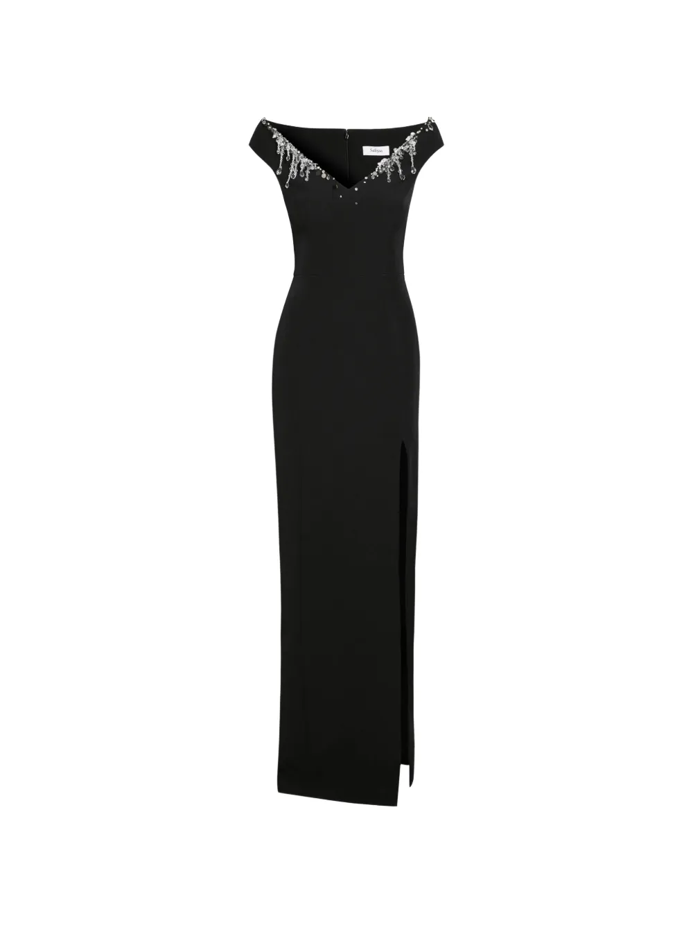 Safiyaa Lucrezia crystal-embellished maxi dress