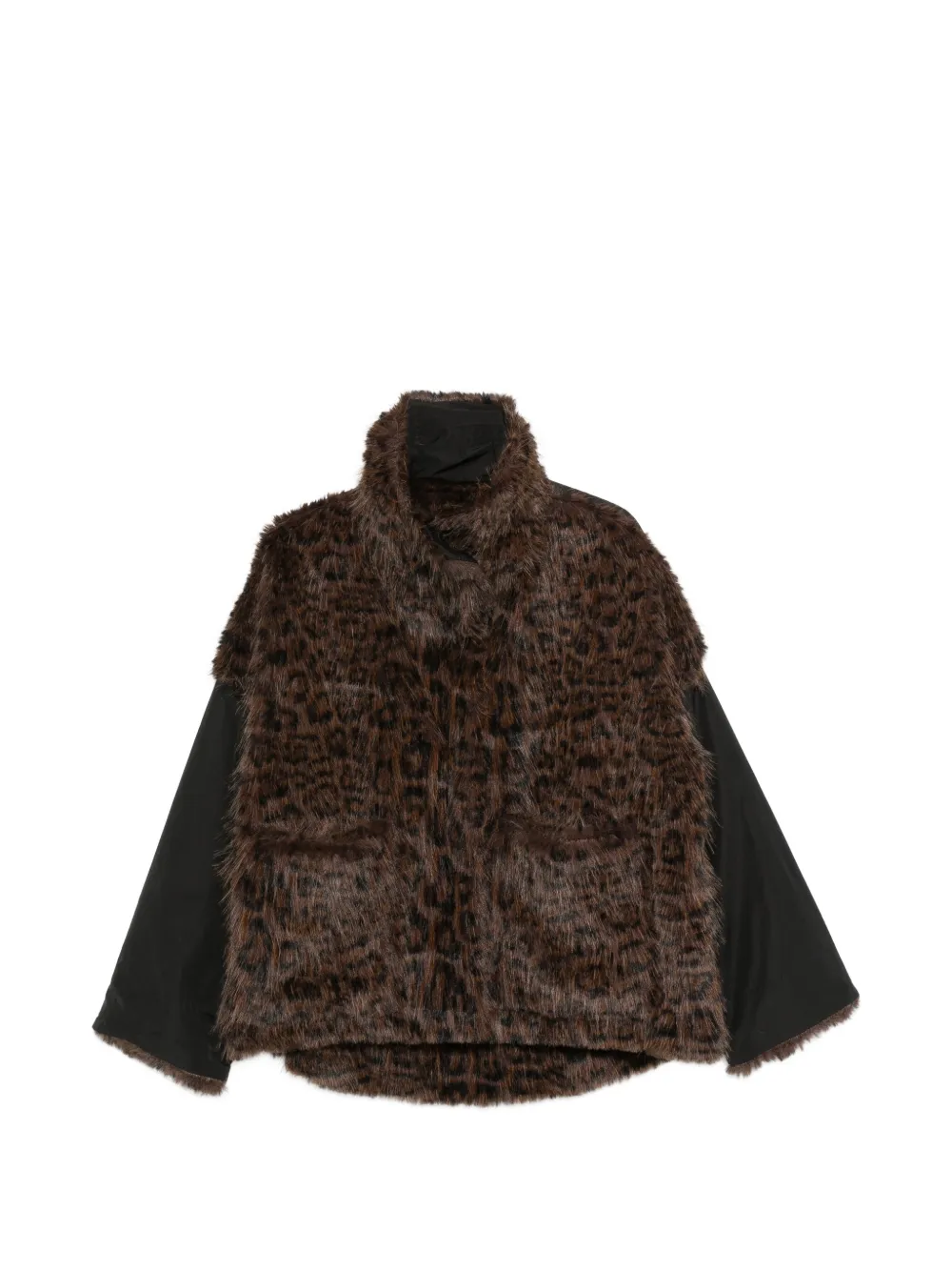 COLLECTION PRIVEE? leopard-print faux-fur coat