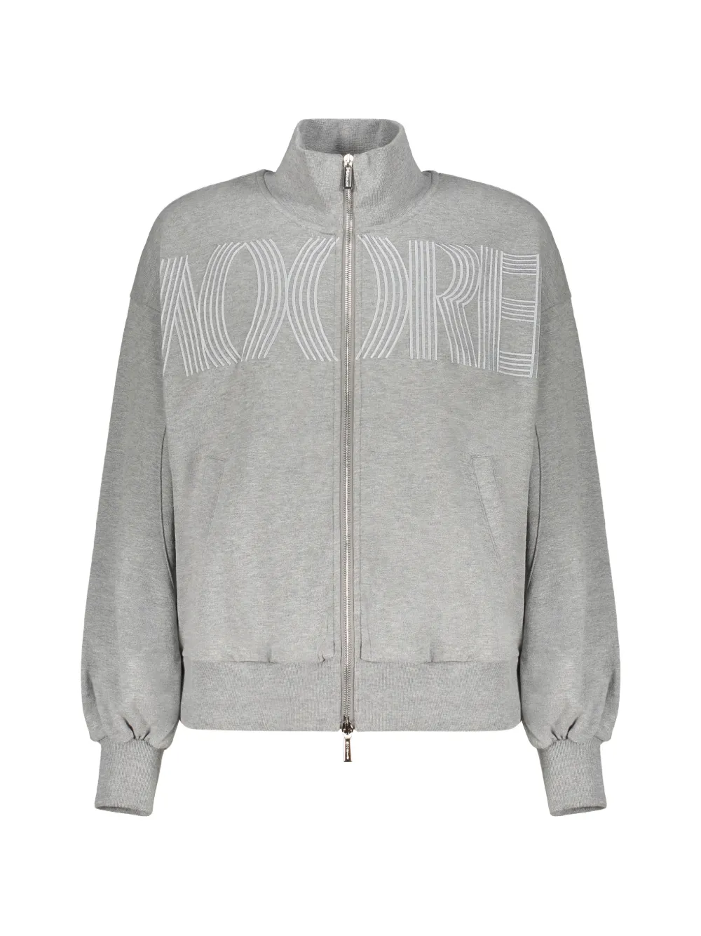 Moorer high-neck zip-up sweater - Grau