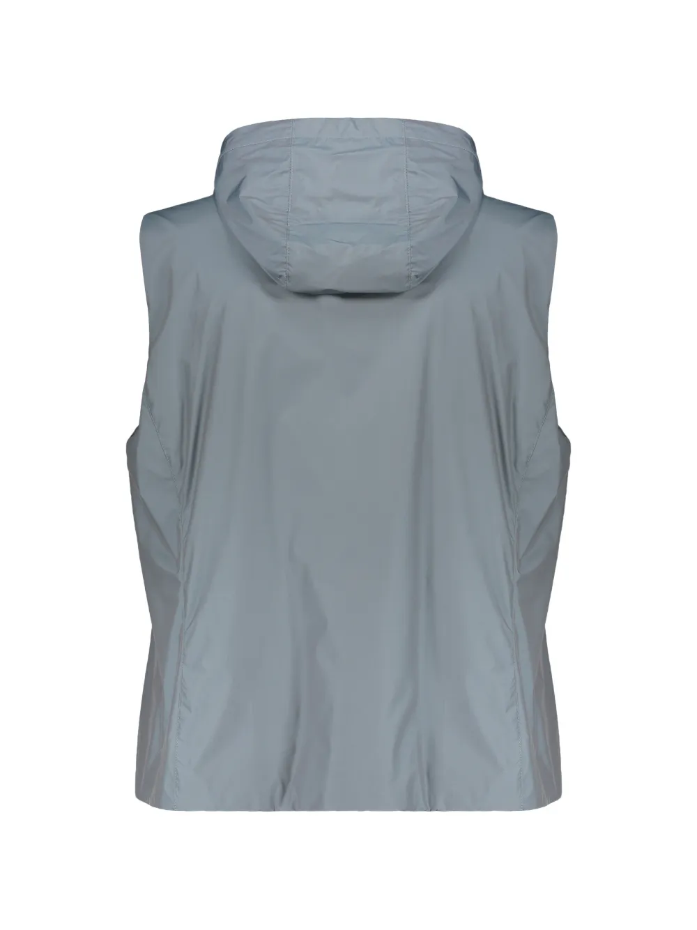 Moorer hooded zup-up vest Grijs