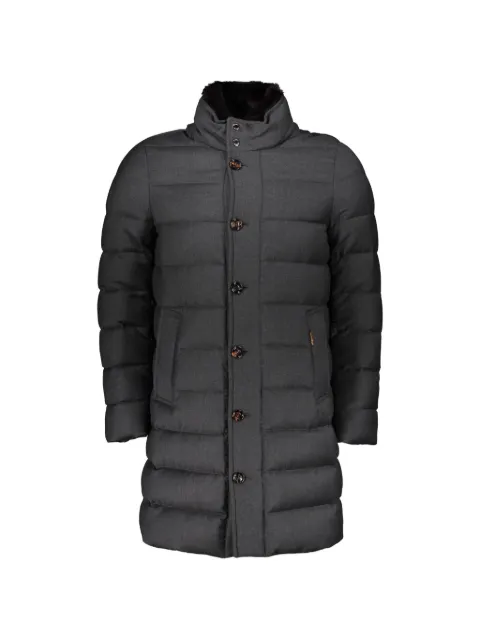 Moorer Cappotto imbottito con collo in pelliccia