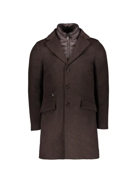 Moorer Harris-LE padded button-down coat