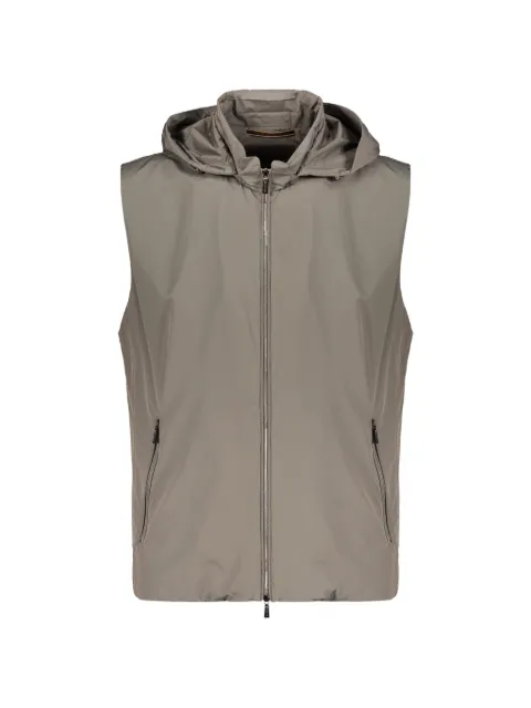 Moorer hooded water-resistant gilet