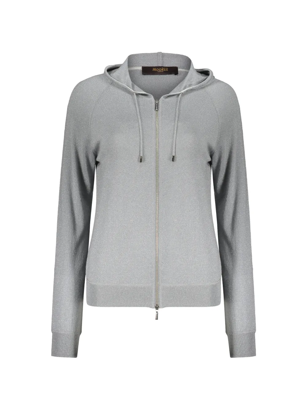 Moorer zip-up hooded cardigan - Grau
