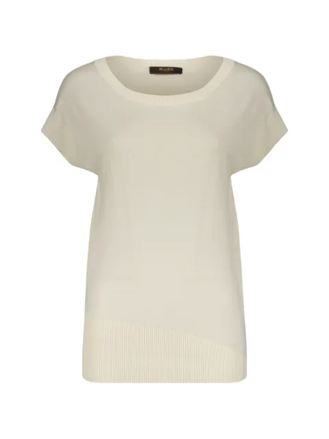 Moorer scoop-neck knitted T-shirt