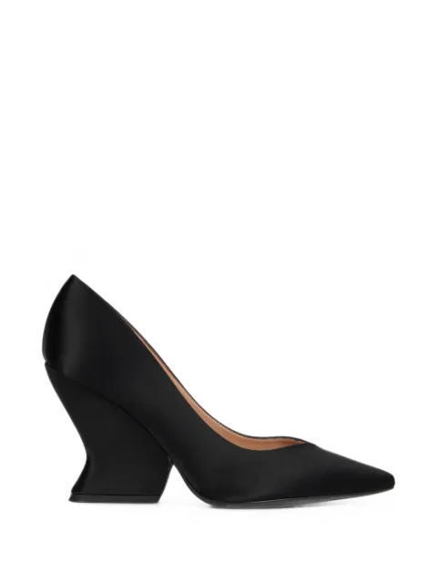 Alberta Ferretti pointed-toe sculptural-heel pumps