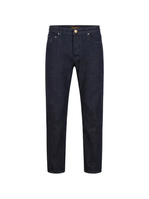 Moorer Gerade Jeans im Five-Pocket-Design