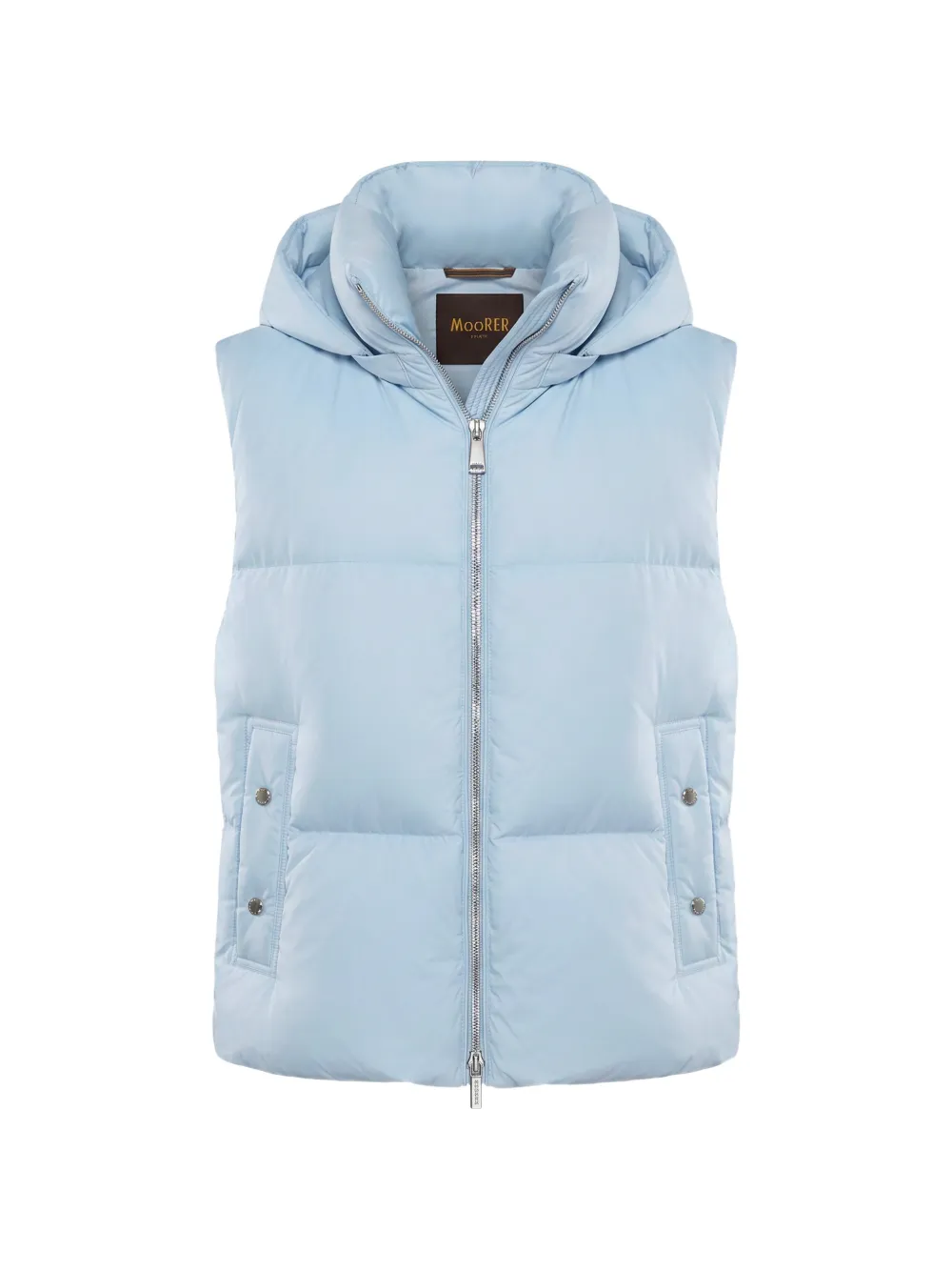 Moorer quilted hooded gilet - Blau