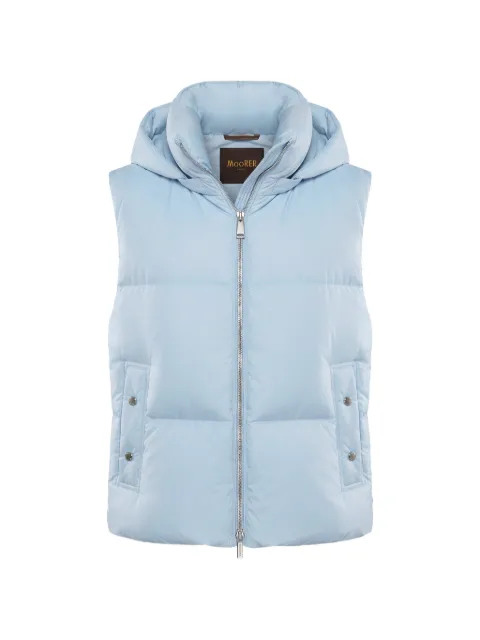 Moorer quilted hooded gilet