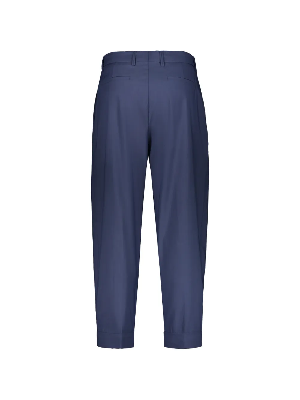 Moorer pleated turn-up trousers Blauw