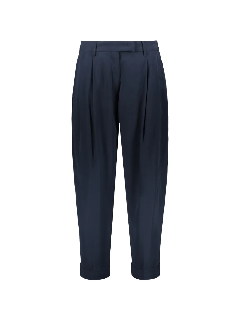 Moorer pleated turn-up trousers Blauw