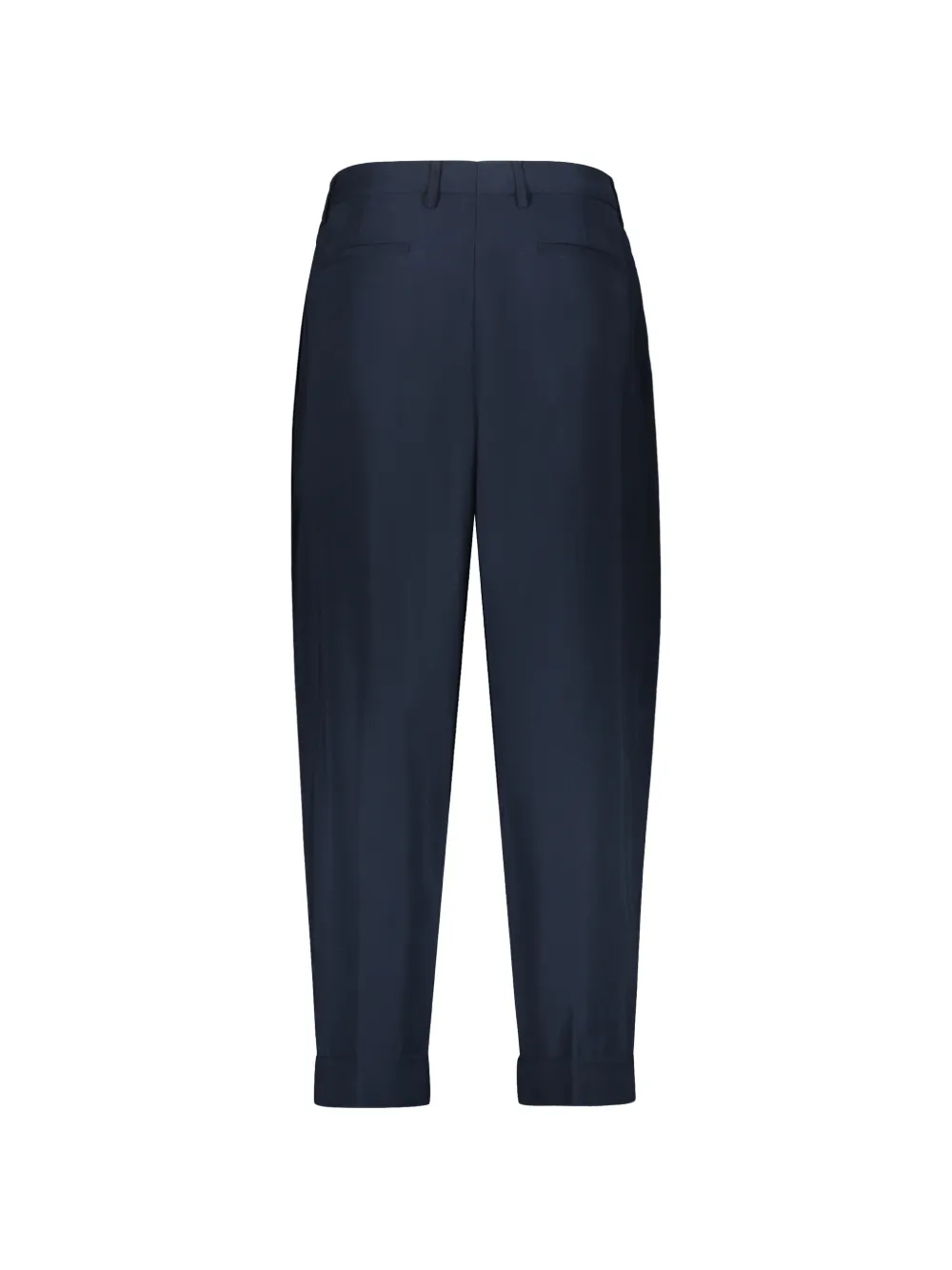 Moorer pleated turn-up trousers Blauw
