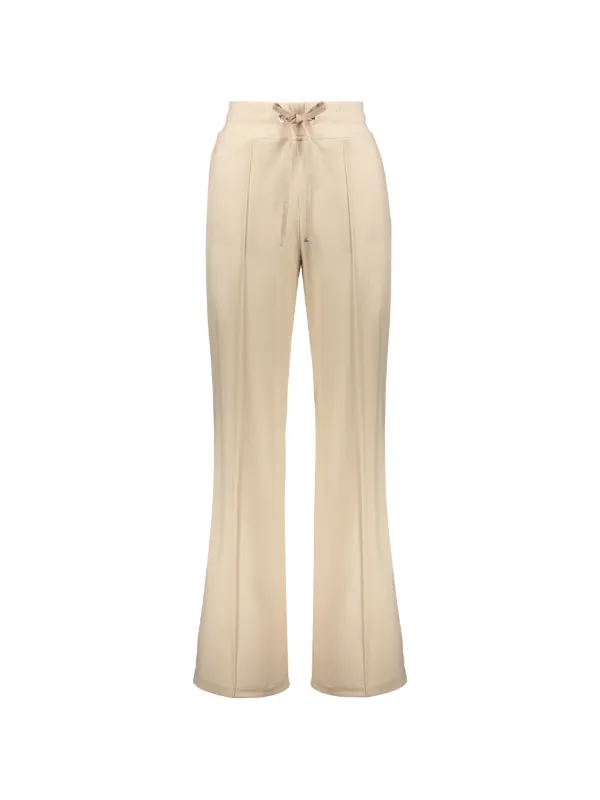 Moorer Flared Drawstring Trousers in Neutrals