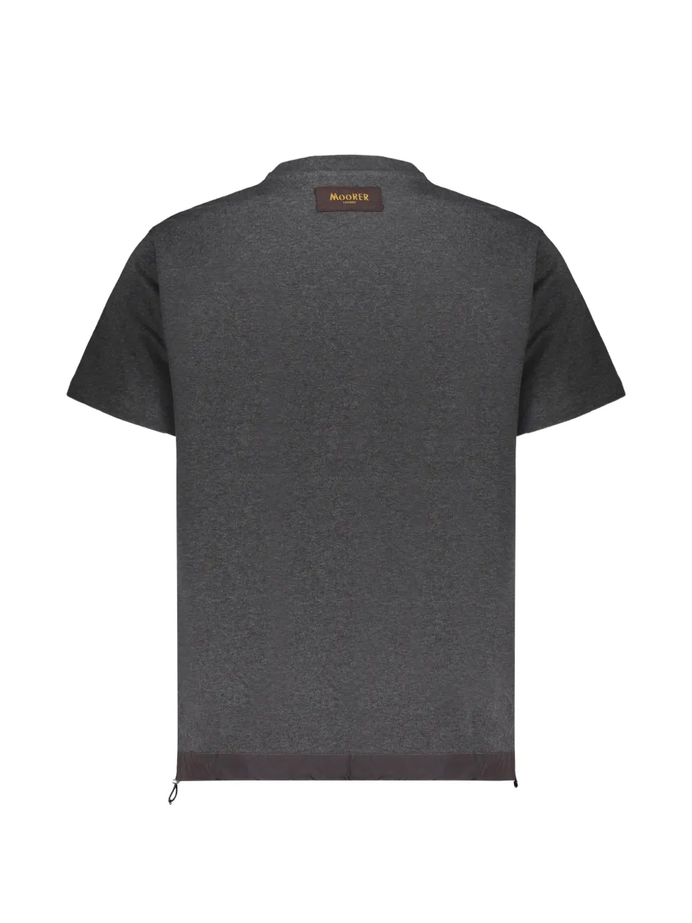 Moorer T-shirt met ritszak Grijs