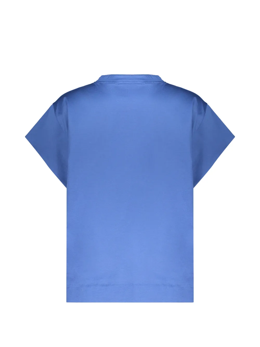 Moorer Katoenen T-shirt met korte mouwen Blauw