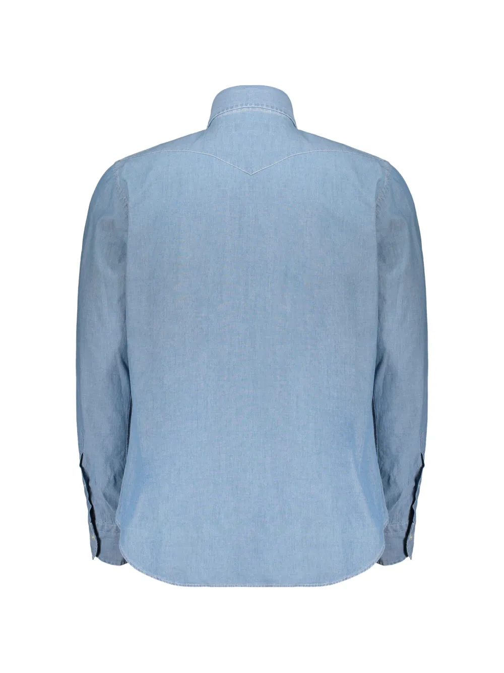 Moorer button-up denim shirt Blauw